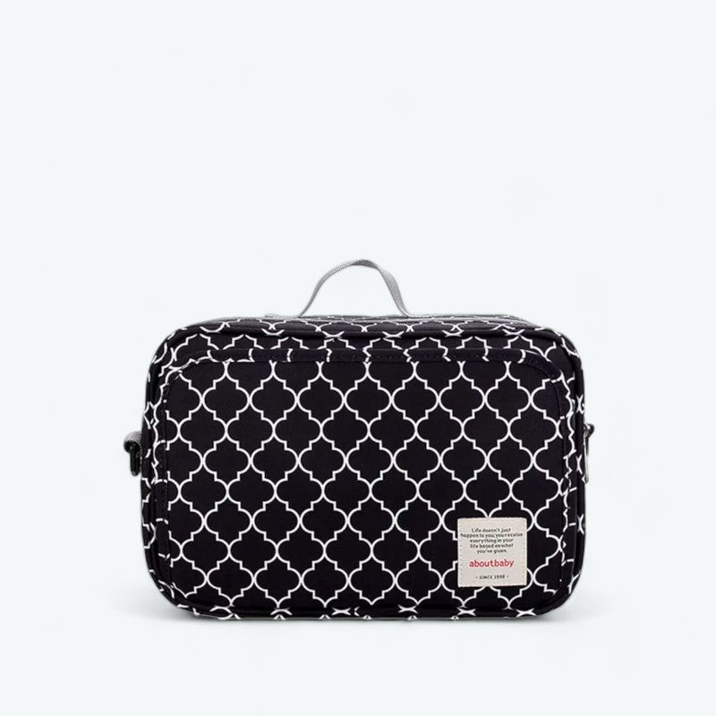 Grande Trousse de Toilette Bébé Noir/Blanc