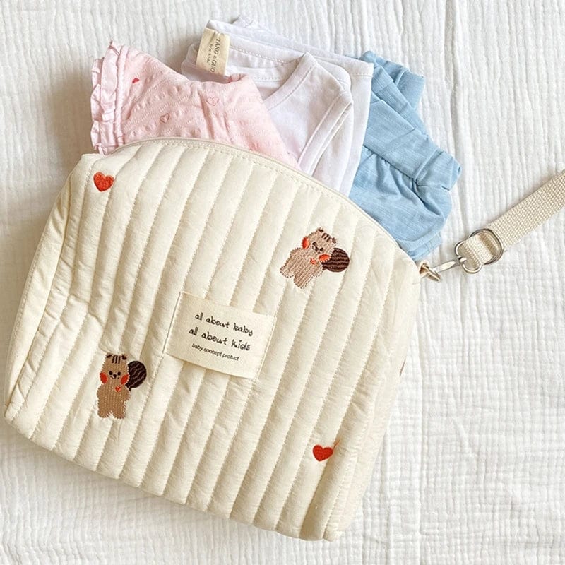 Trousse de Toilette Bébé Beige Ecureuil