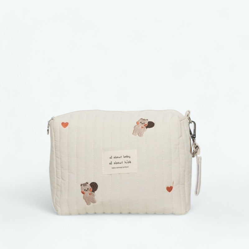 Trousse de Toilette Bébé Beige Ecureuil