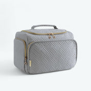 Trousse de Toilette Femme Grand Format Gris