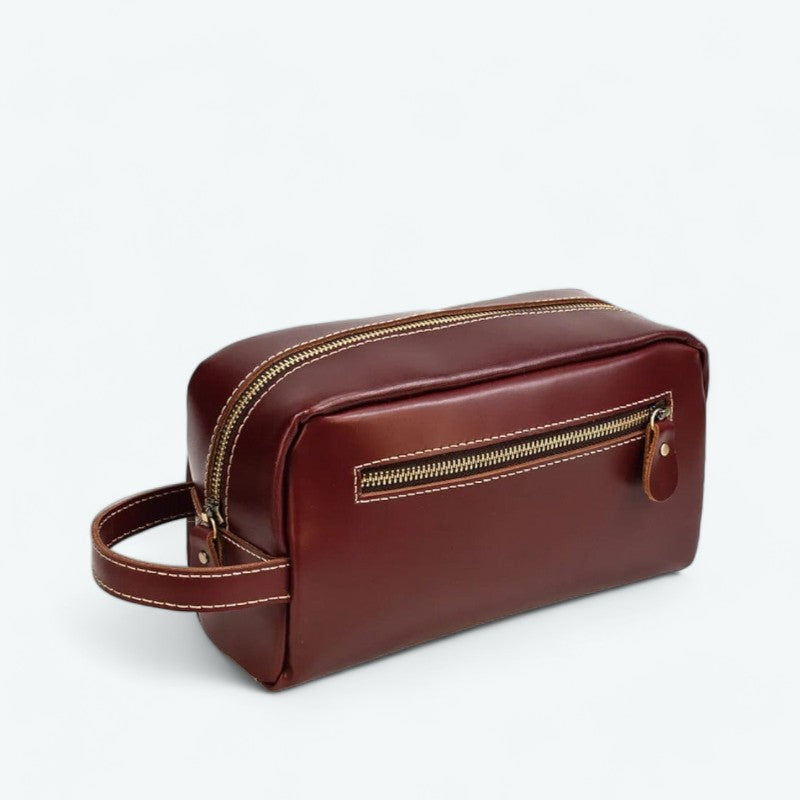 Trousse de Toilette Homme Chic Bordeaux