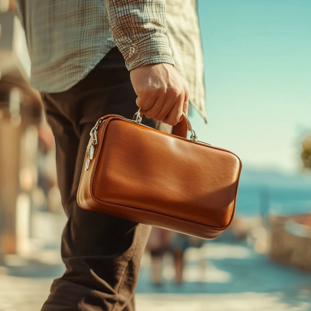trousse_de_toilette_pour_homme_marchant_dans_une_rue_ensoleille