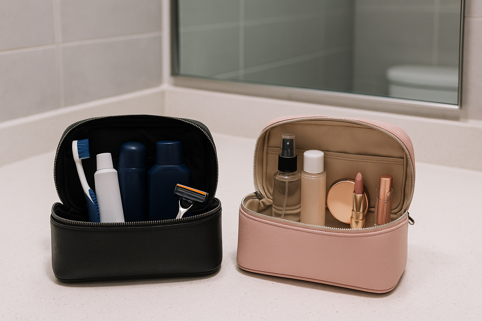 Trousse de toilette homme vs femme : quelles différences ?