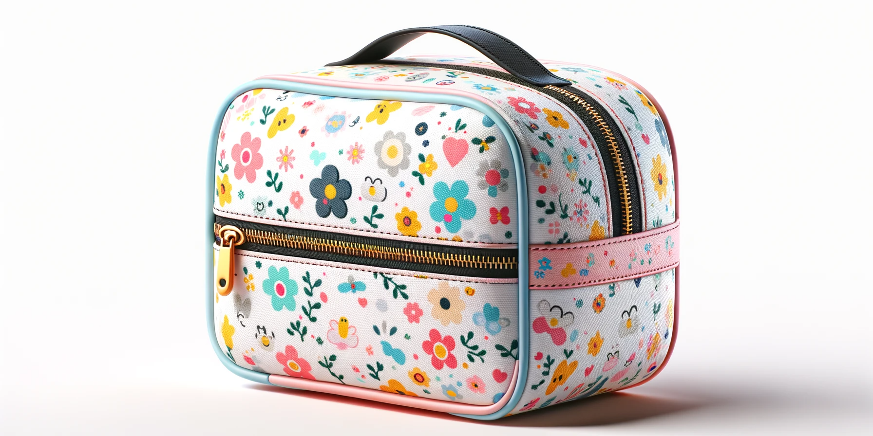 Trousse de Toilette Fille dans un fond blanc professionel