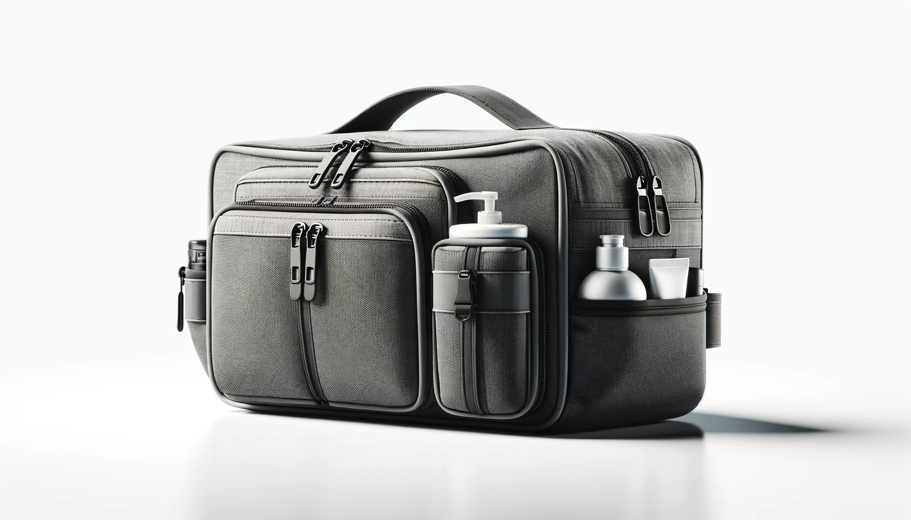 Grande Trousse de Toilette  dans un fond blanc professionel