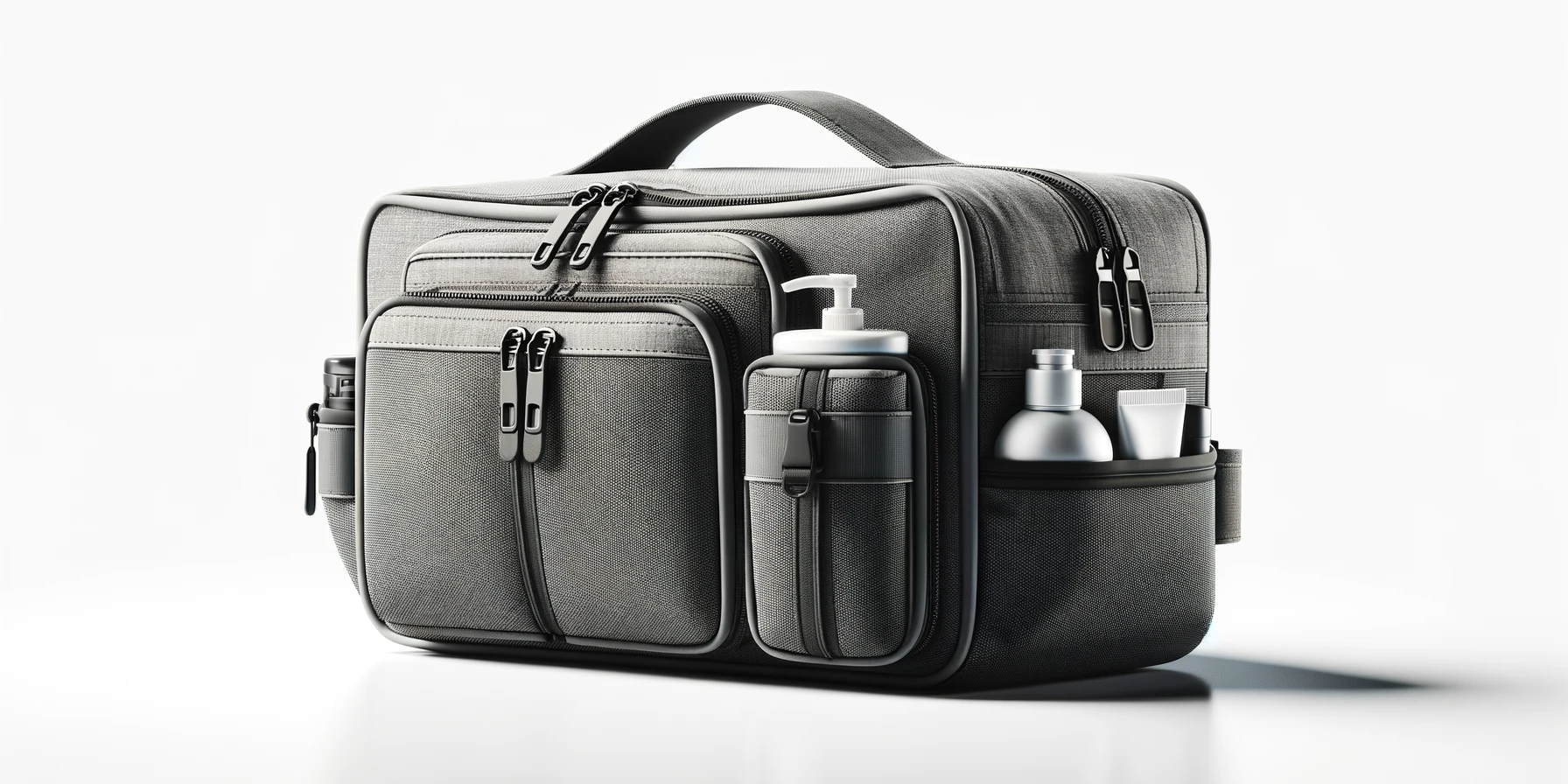 Grande Trousse de Toilette  dans un fond blanc professionel