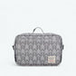 Grande Trousse de Toilette Bébé Gris/Blanc