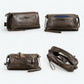 Grande Trousse de Toilette Cuir Café
