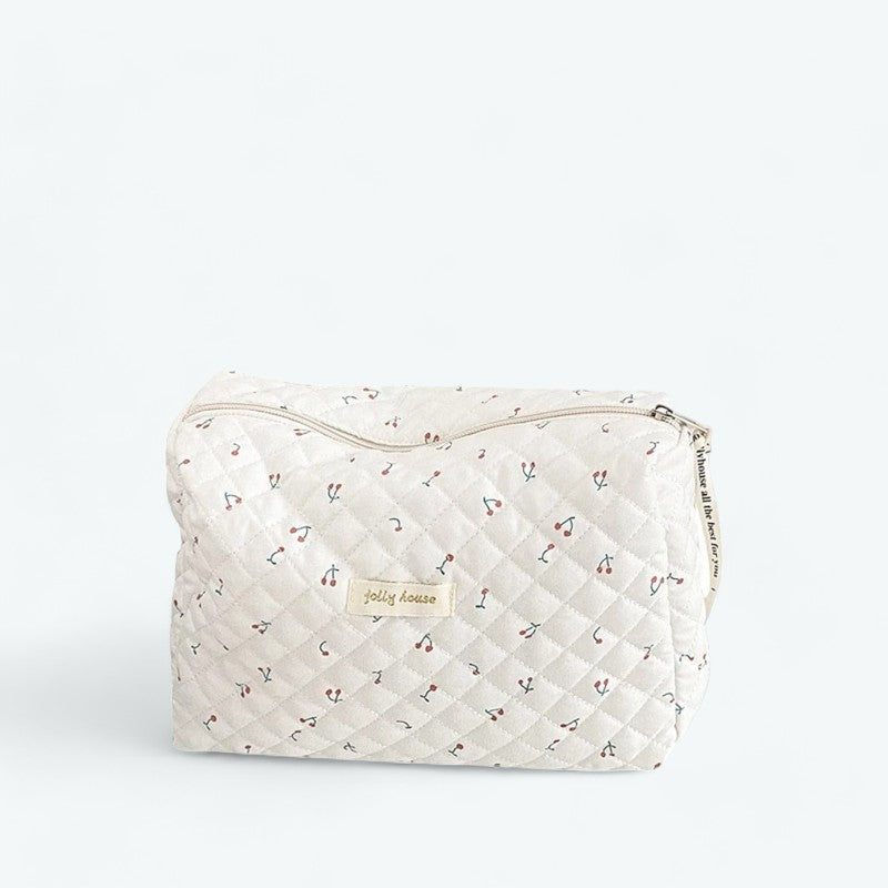 Grande Trousse de Toilette Gaze de Coton Blanc