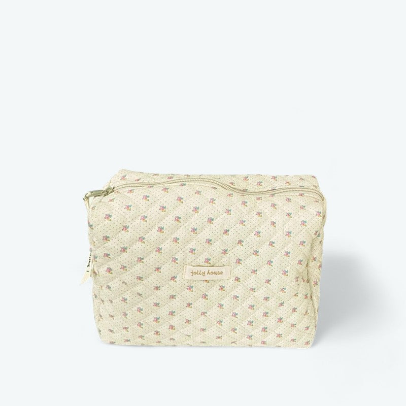 Grande Trousse de Toilette Gaze de Coton Jaune