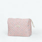 Grande Trousse de Toilette Gaze de Coton Rose