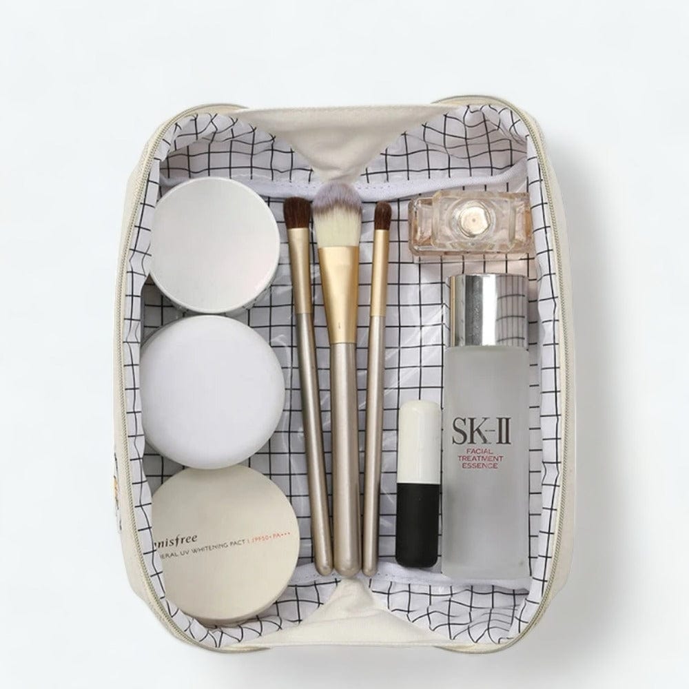 Petite Trousse de Toilette Légère Femme Beige