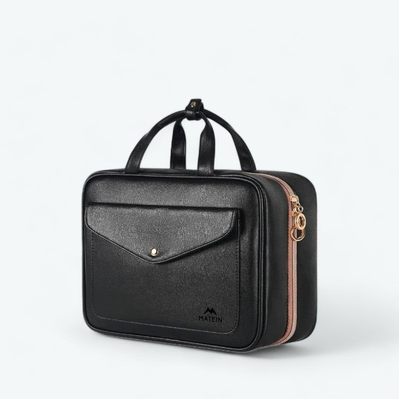 Trousse de Toilette Dépliante Femme Noir