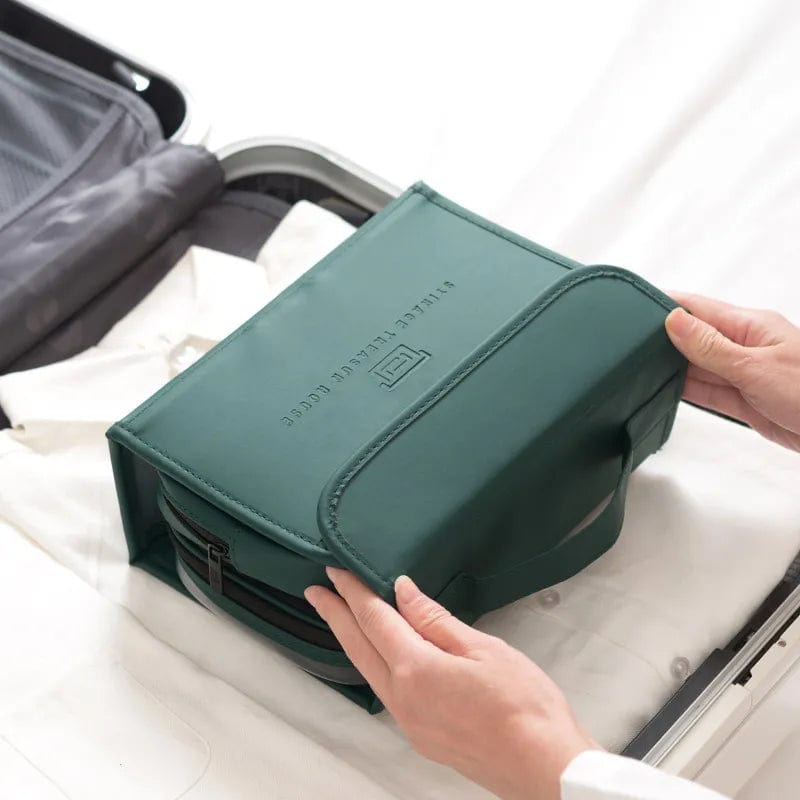 Trousse de Toilette Dépliante Vert