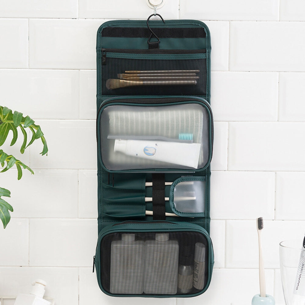 Trousse de Toilette Dépliante Vert