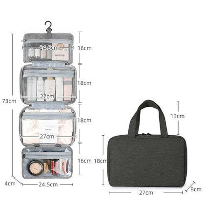 Trousse de Toilette Femme Pliable Noir