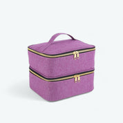 Trousse De Toilette Femme Vanity Souple Violet