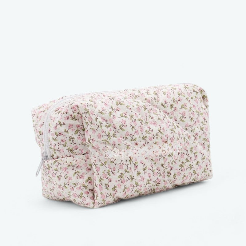 Trousse de Toilette Gaze de Coton Rose
