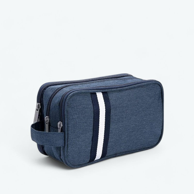 Trousse de Toilette Homme 2 Compartiments Bleu