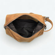 Trousse de Toilette Homme Cuir Marron Marron clair