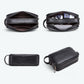Trousse de Toilette Homme Cuir Noir Noir