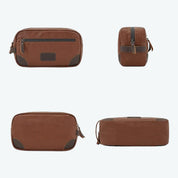 Trousse de Toilette Homme Simili Cuir