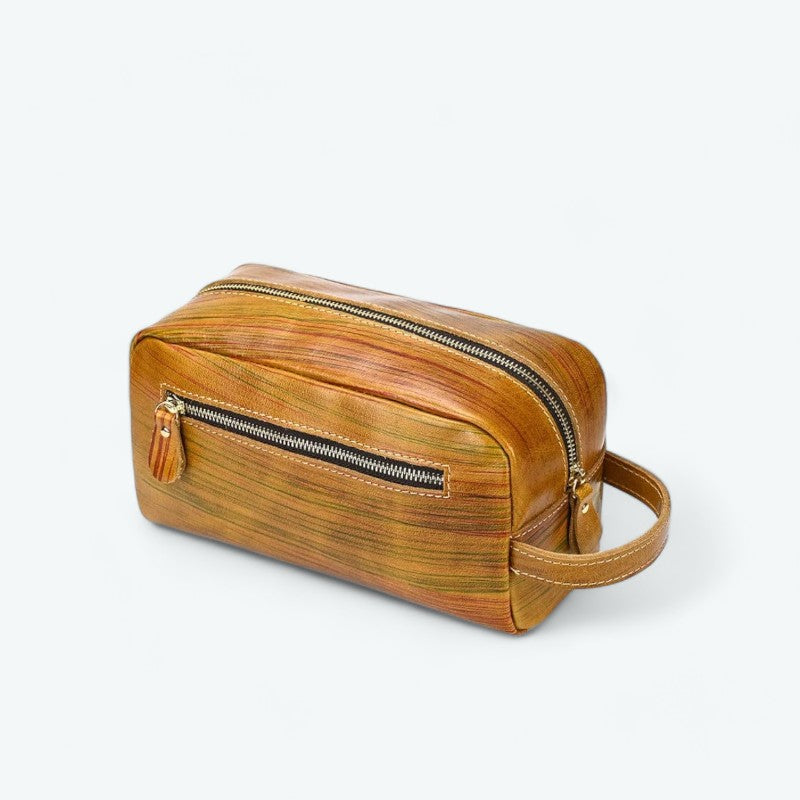 Trousse de Toilette Homme Vintage Jaune