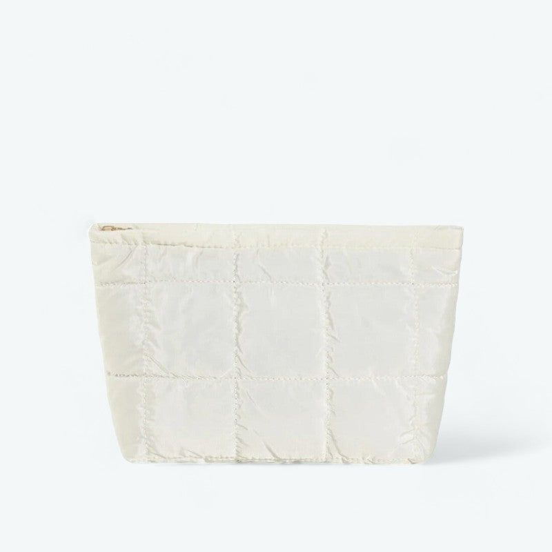 Trousse de Toilette Matelassée Blanc