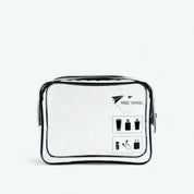 Trousse de Toilette Transparente Avion Noir