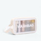 Trousse de Toilette Transparente Semi Rigide Blanc