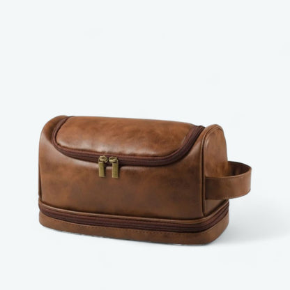 Trousse de Toilette Vintage Marron