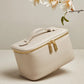Vanity Case Cuir Femme Beige