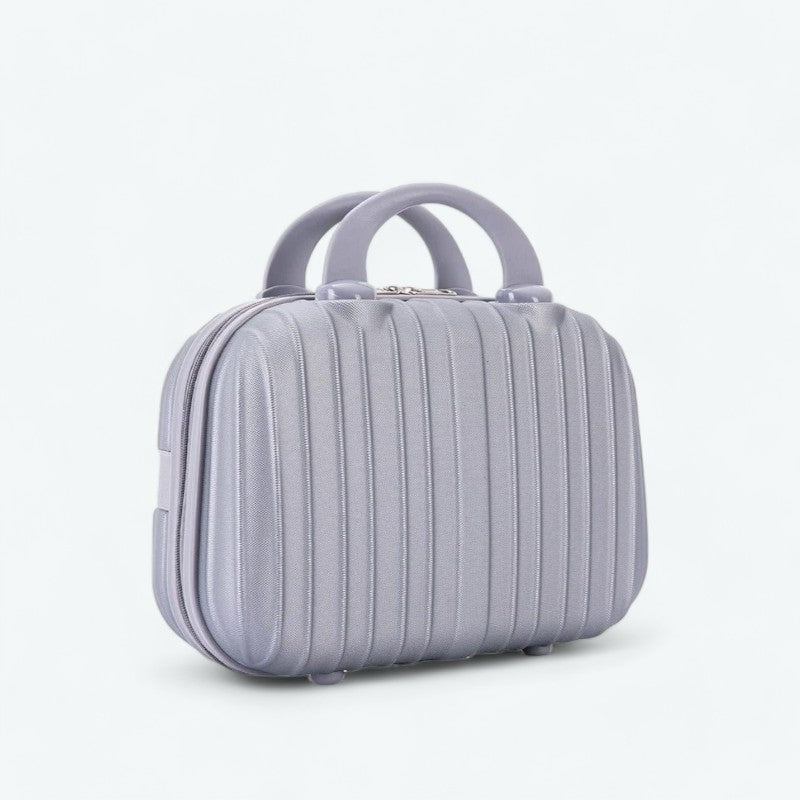 Vanity Case Rigide Gris Argent