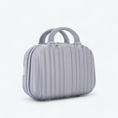 Vanity Case Rigide Gris Argent